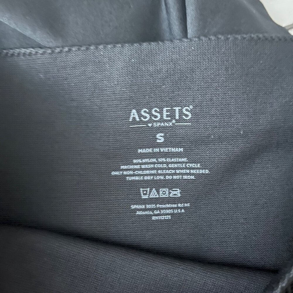 Assets By Spanx Solid Black Pull On Stretch Shape… - image 6